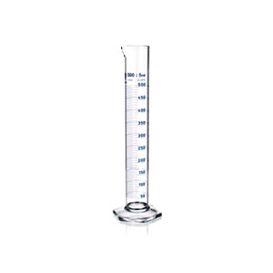 Mérőhenger, üveg, osztott,  0,5l dobozos