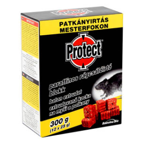 Protect paraffinos rágcsálóírtó blokk  300g