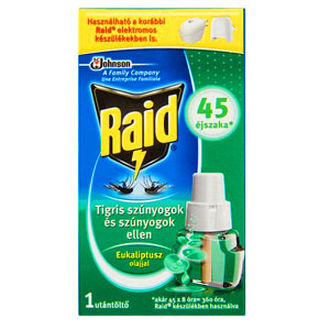 Raid elektromoshoz folyadék utántöltő Eukaliptusz illattal 45 éj