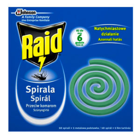 Raid Szúnyogirtó spirál