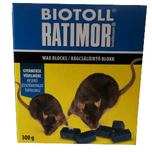 Rágcsáló írtó parafinos blokk / Ratimor / 300g