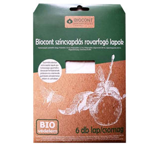 Biocont fehér rovarfogó lap 5 db -os