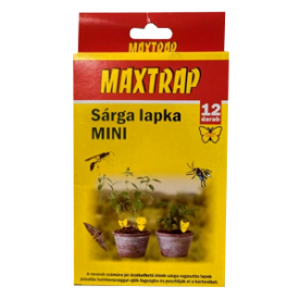 MAXTRAP sárga lap kicsi pillangó 12db-os 13,5*8cm