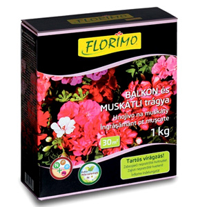 FLORIMO műtrágya Balkon, Muskátli /doboz/ 1 kg