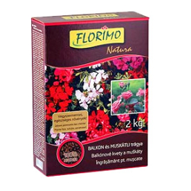 FLORIMO száraztáp granulátum  Muskátli, Rózsa, Virág 2 kg