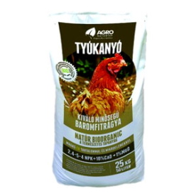 TYÚKANYÓ Baromfitrágya pelletált 25 kg