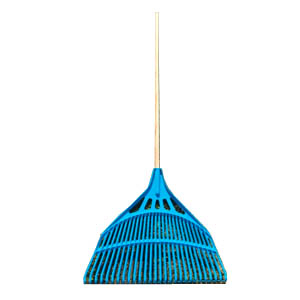 Lombseprű műanyag  66 cm 28 fog+nyél Kék