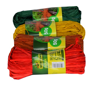 Raffia természetes 4*50 gr  /4 színű/