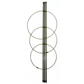 Növénytámasz 3 karó + 3 karika 90 cm