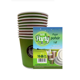 Party Pohár /papír/ 100 ml 10 db -os