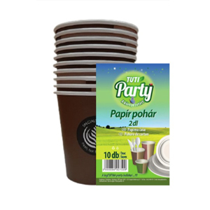 Party Pohár /papír/ 200 ml 10db-os