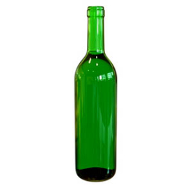 Borosüveg zöld 0.75l dugós