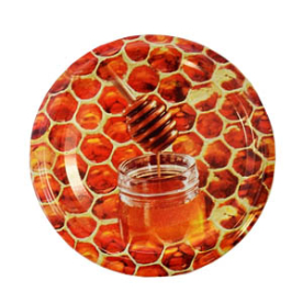 Üveg konzerves tető 82mm(720ml)mézes Honey dark