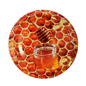Üveg konzerves tető 82mm(720ml)mézes Honey dark