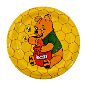 Üveg konzerves tető 82mm(720ml)mézes Honey Mis